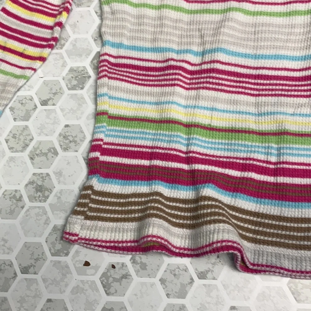 Old Navy XSmall Striped Long Sleeve Waffle Knit